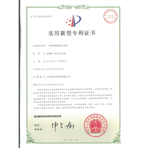 宜興一種新型彈簧矯正裝置